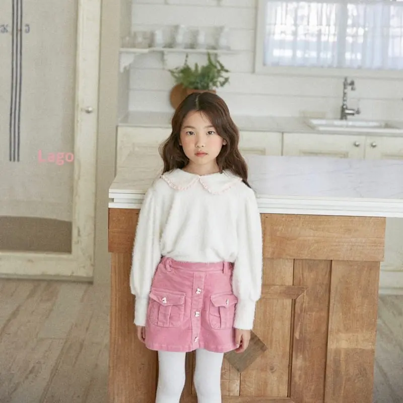 Lago - Korean Children Fashion - #minifashionista - Mink Collar Puff Tee - 12