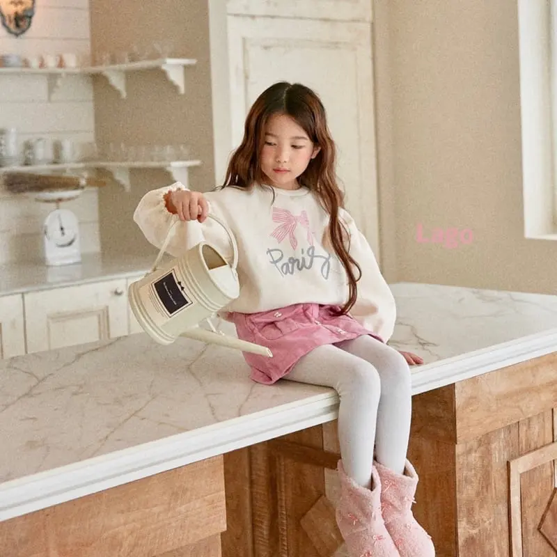 Lago - Korean Children Fashion - #prettylittlegirls - Ribbon Rib Pants - 2