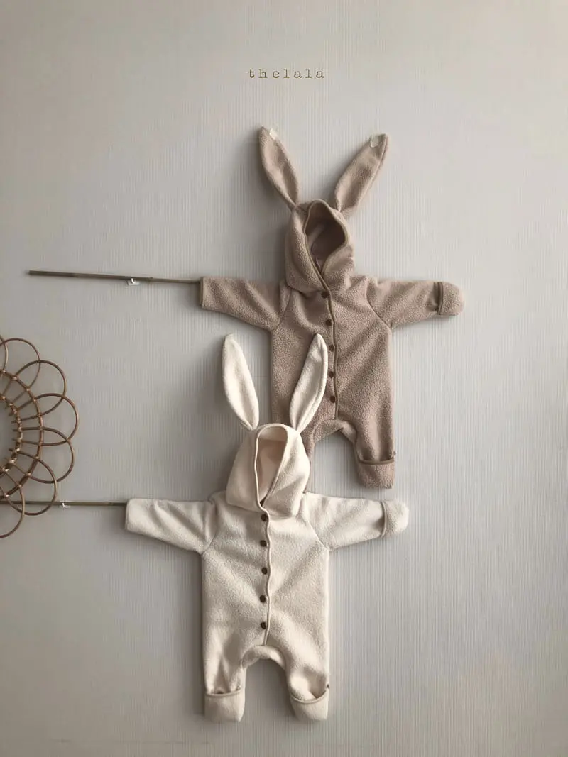 Lala - Korean Baby Fashion - #babyoninstagram - Puff Rabbit Bodysuit - 3