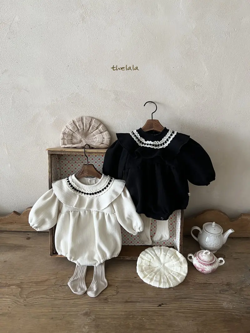 Lala - Korean Baby Fashion - #babyootd - Black Jo Bodysuit - 5