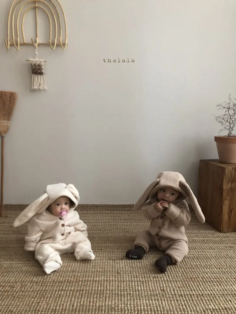 Lala - Korean Baby Fashion - #babyoutfit - Puff Rabbit Bodysuit - 6
