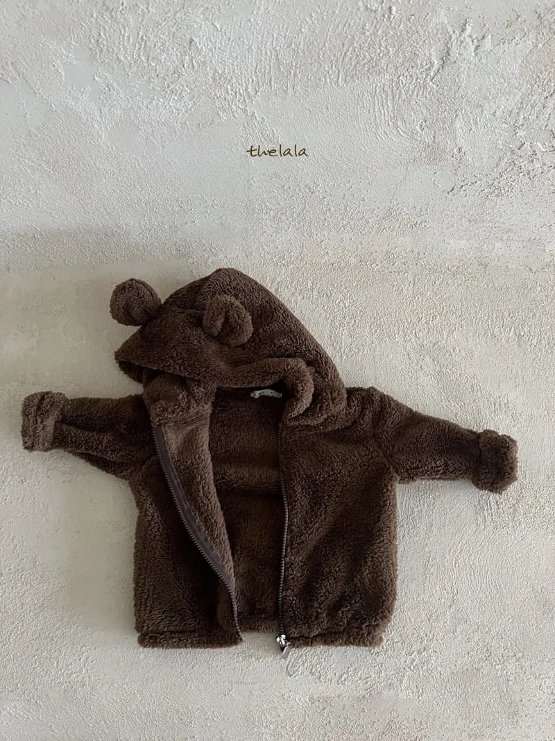 Lala - Korean Children Fashion - #kidzfashiontrend - Boa Bear Zip-up - 4