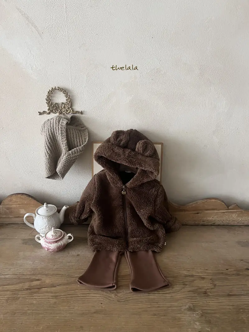 Lala - Korean Children Fashion - #designkidswear - Boa Bear Zip-up - 12