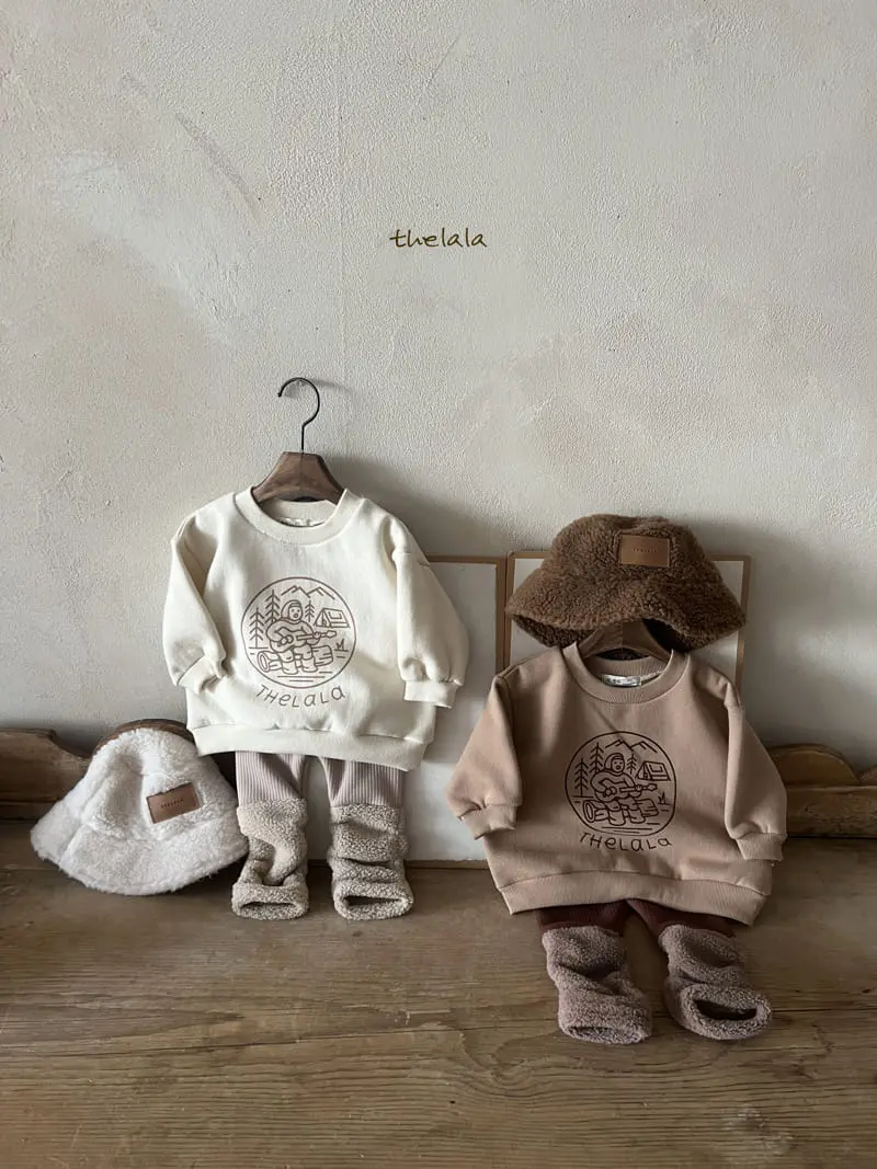 Lala - Korean Children Fashion - #kidsshorts - Camp Sweatshirt - 5
