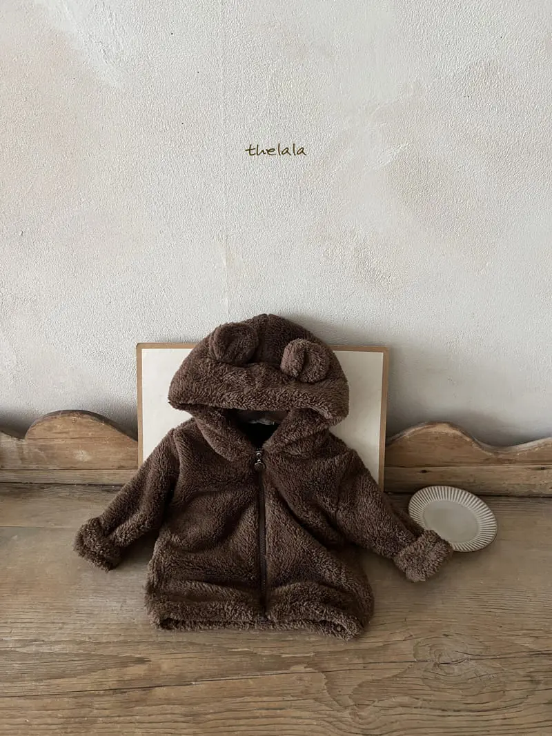 Lala - Korean Children Fashion - #kidzfashiontrend - Boa Bear Zip-up - 3
