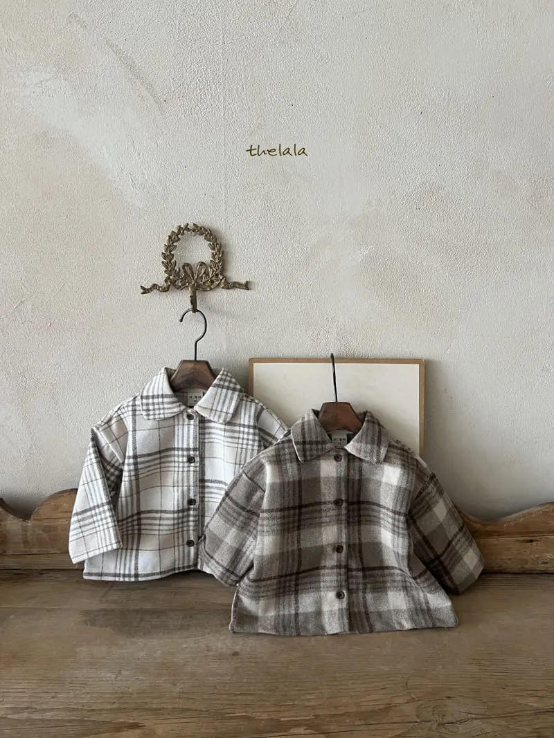 Lala - Korean Children Fashion - #minifashionista - Checking Shirt
