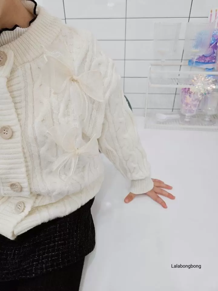 Lalabongbong - Korean Children Fashion - #designkidswear - Ribbon Cardigan