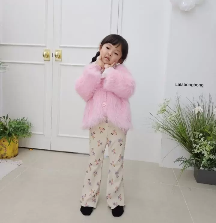 Lalabongbong - Korean Children Fashion - #designkidswear - Flower Pleats Pants - 2