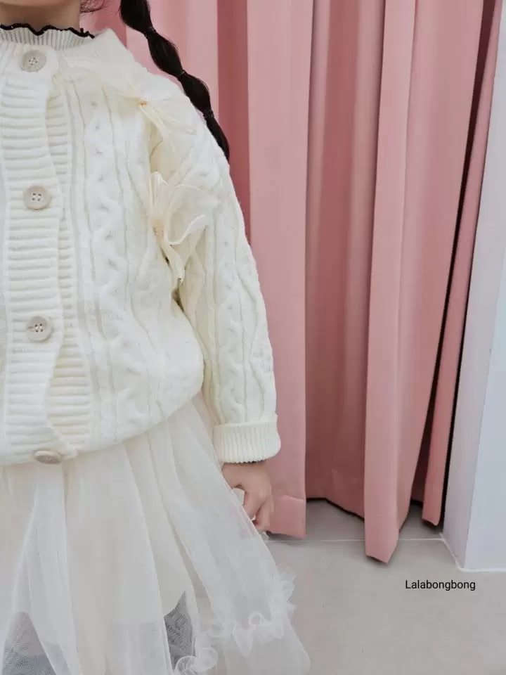 Lalabongbong - Korean Children Fashion - #littlefashionista - Ribbon Cardigan - 8