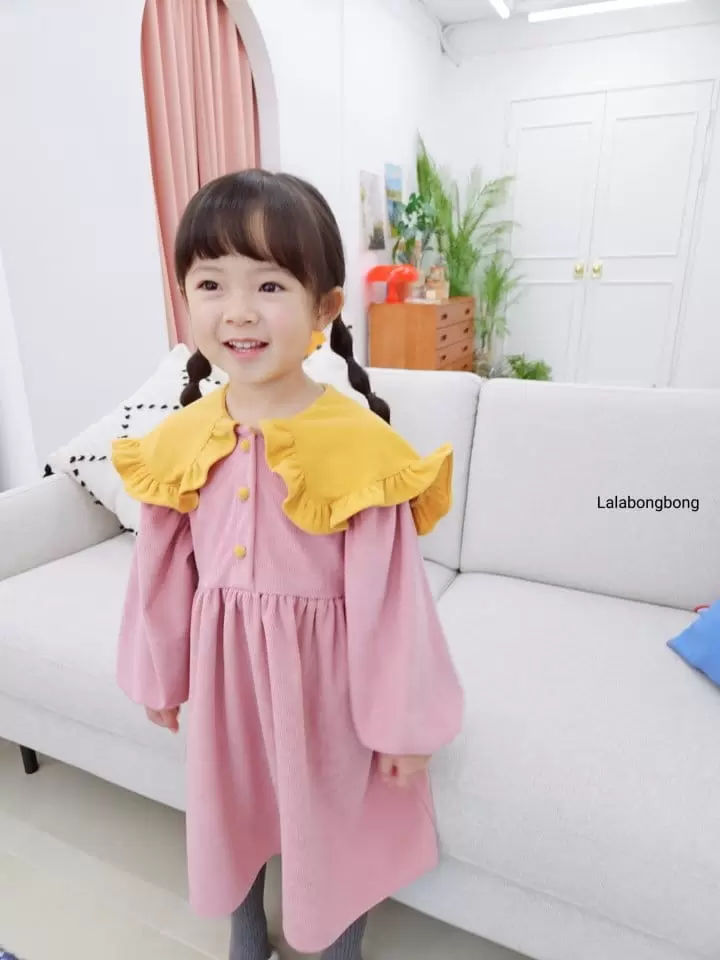 Lalabongbong - Korean Children Fashion - #minifashionista - Color Corduroy One-piece - 7