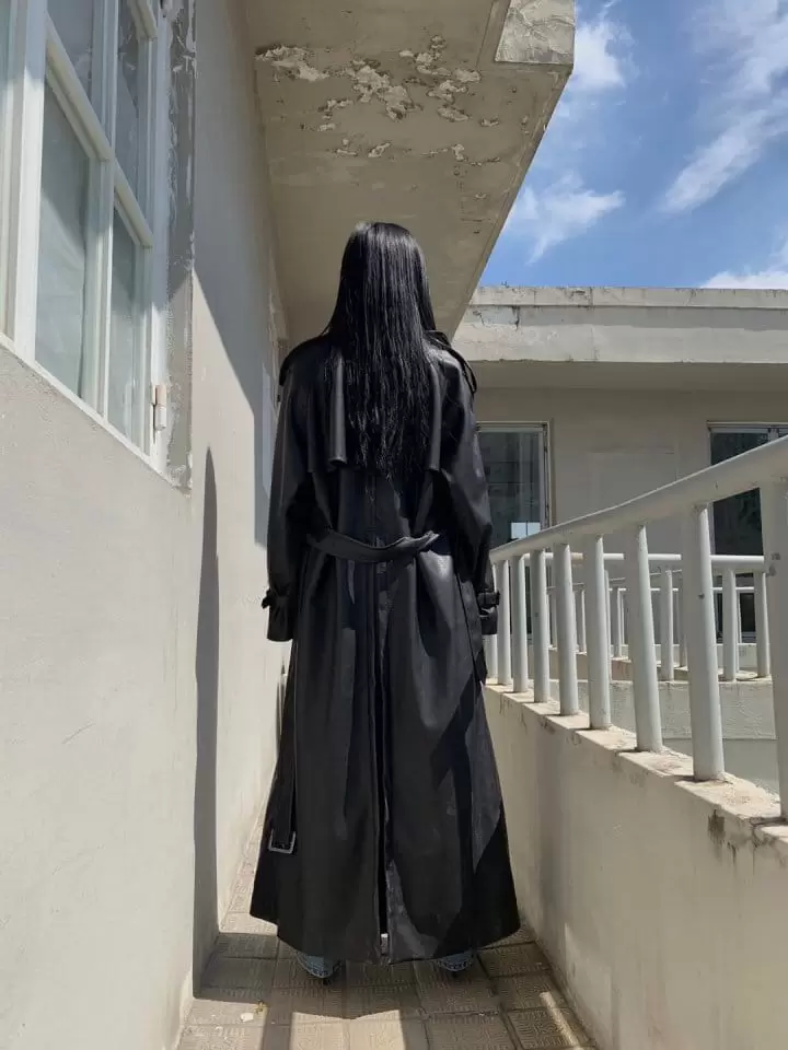 Lefave - Korean Women Fashion - #momslook - Leather Coat - 10