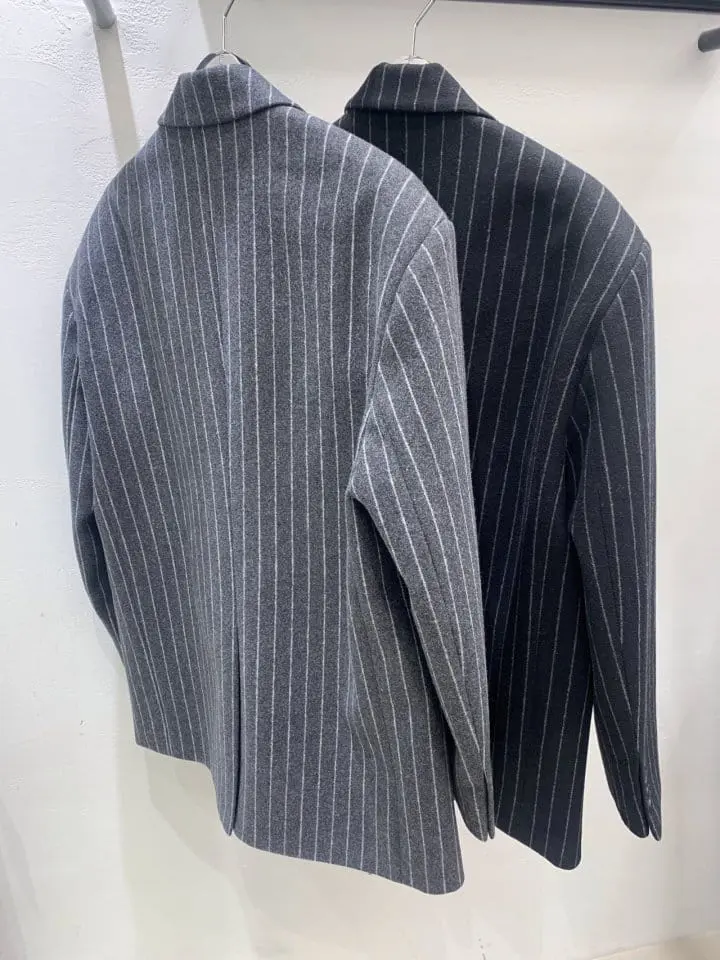 Lefave - Korean Women Fashion - #momslook - Pin Single Coat