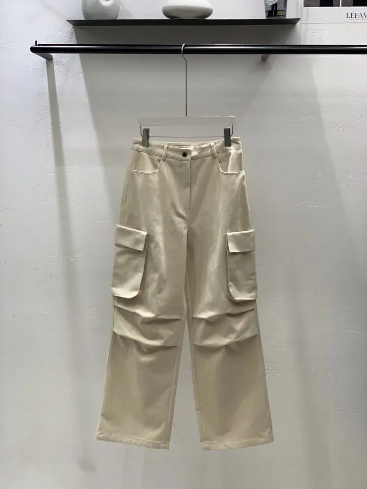 Lefave - Korean Women Fashion - #shopsmall - Peach Pocket Pants