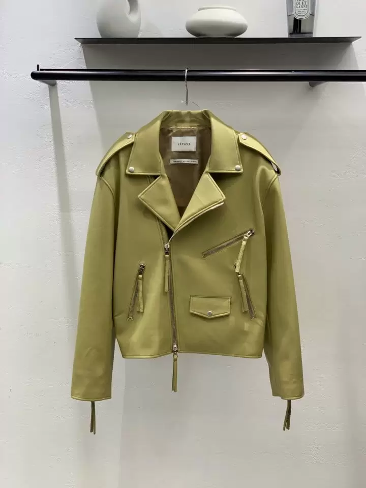 Lefave - Korean Women Fashion - #thelittlethings - Leather Jacket - 2