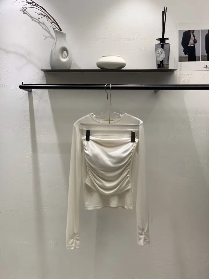 Lefave - Korean Women Fashion - #thelittlethings - Shirrimg Top Tee