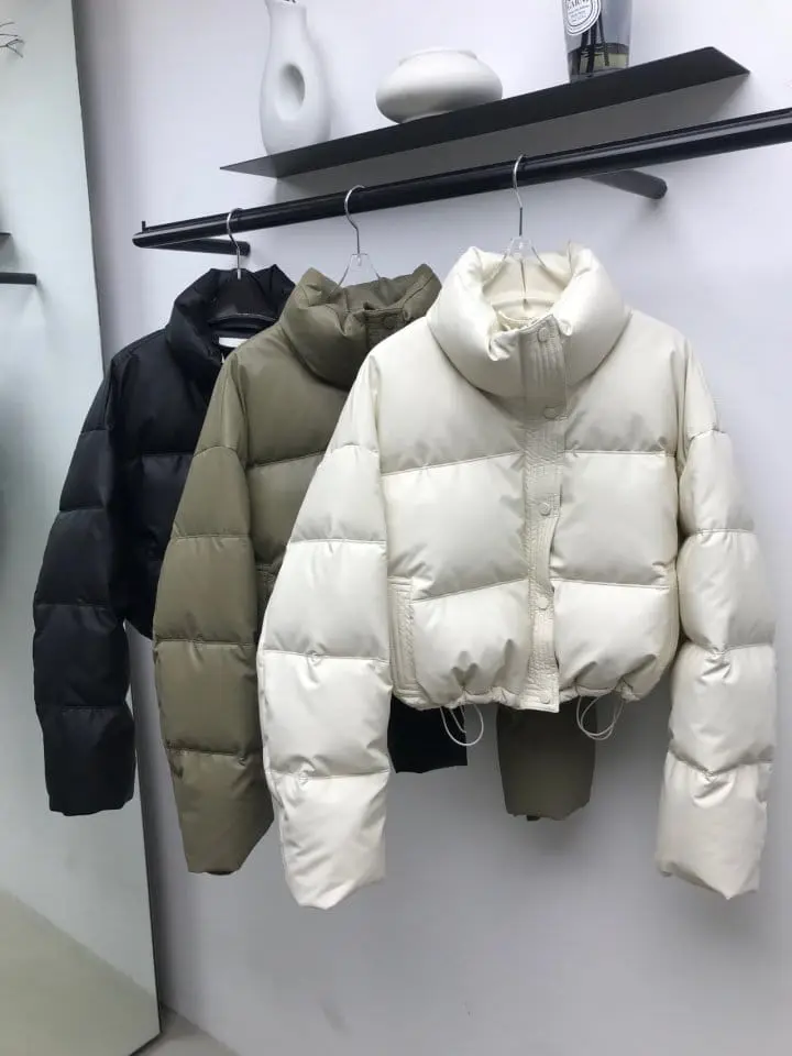 Lefave - Korean Women Fashion - #vintagekidsstyle - Leather Duck Down
