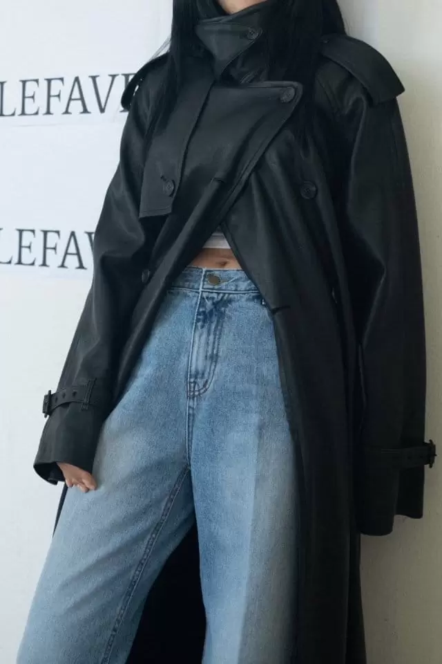 Lefave - Korean Women Fashion - #womensfashion - Leather Coat - 3