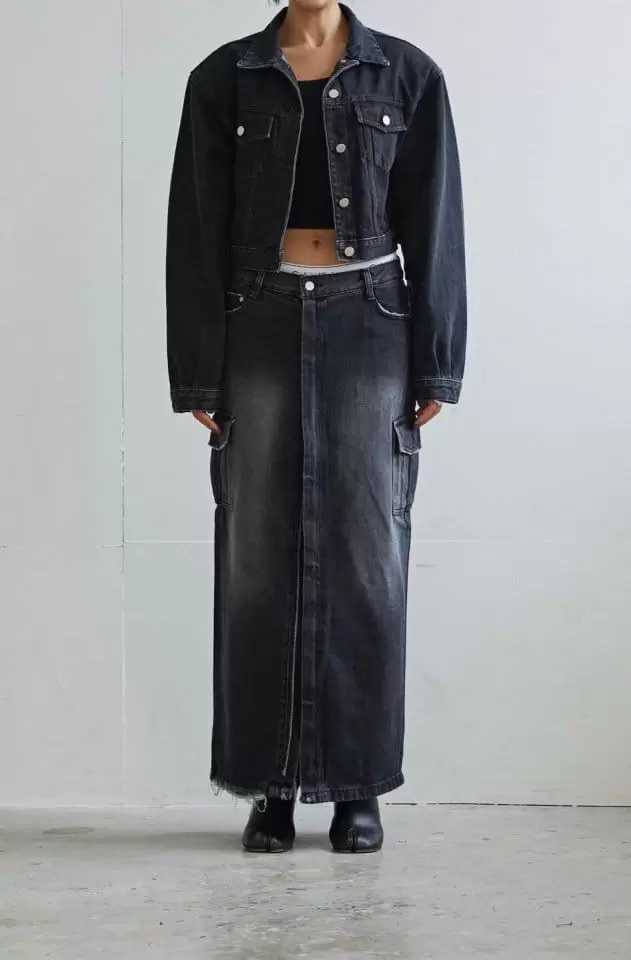 Lefave - Korean Women Fashion - #womensfashion - Vintage Denim Jacket - 10