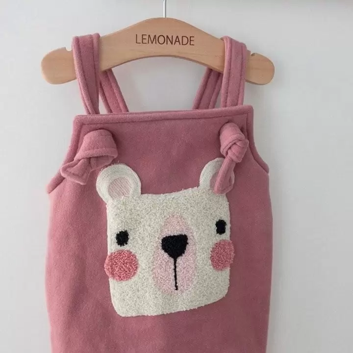 Lemonade - Korean Baby Fashion - #babyootd - Bbosong Fleece Bodysuit - 3