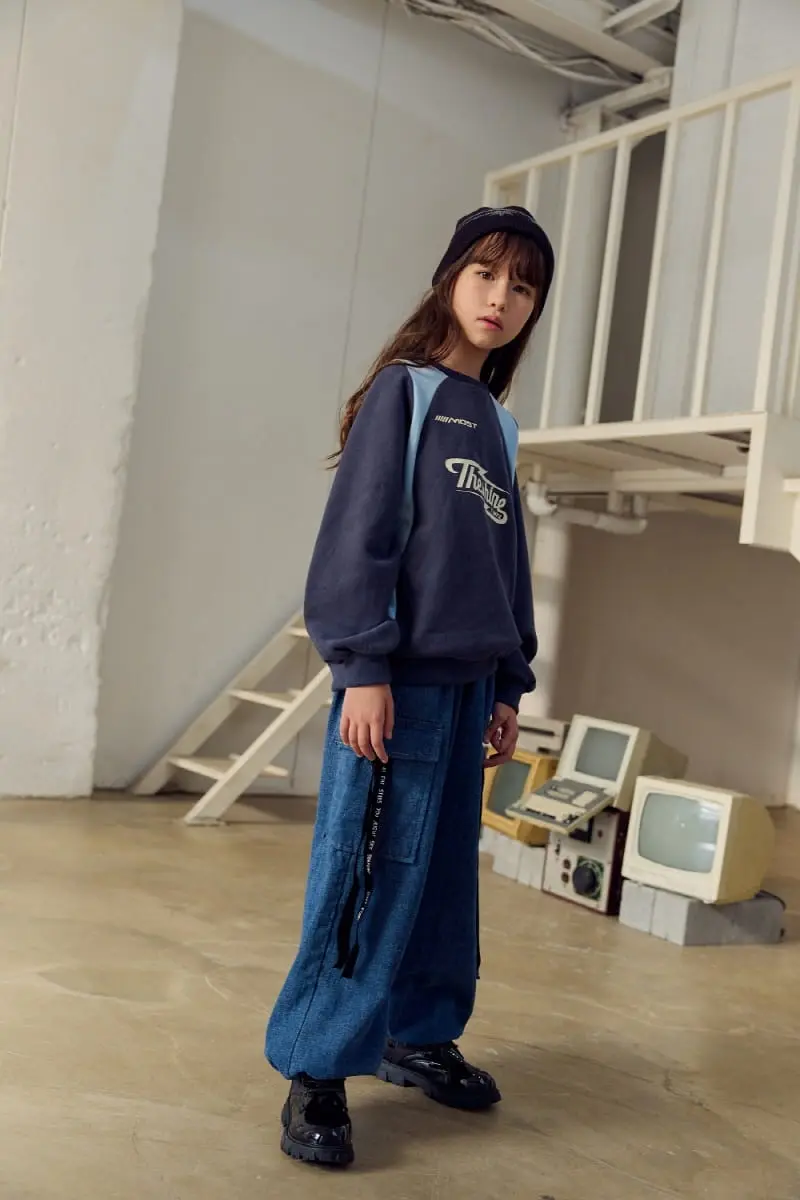 Lilas - Korean Children Fashion - #childofig - Block Sweatshirt - 3