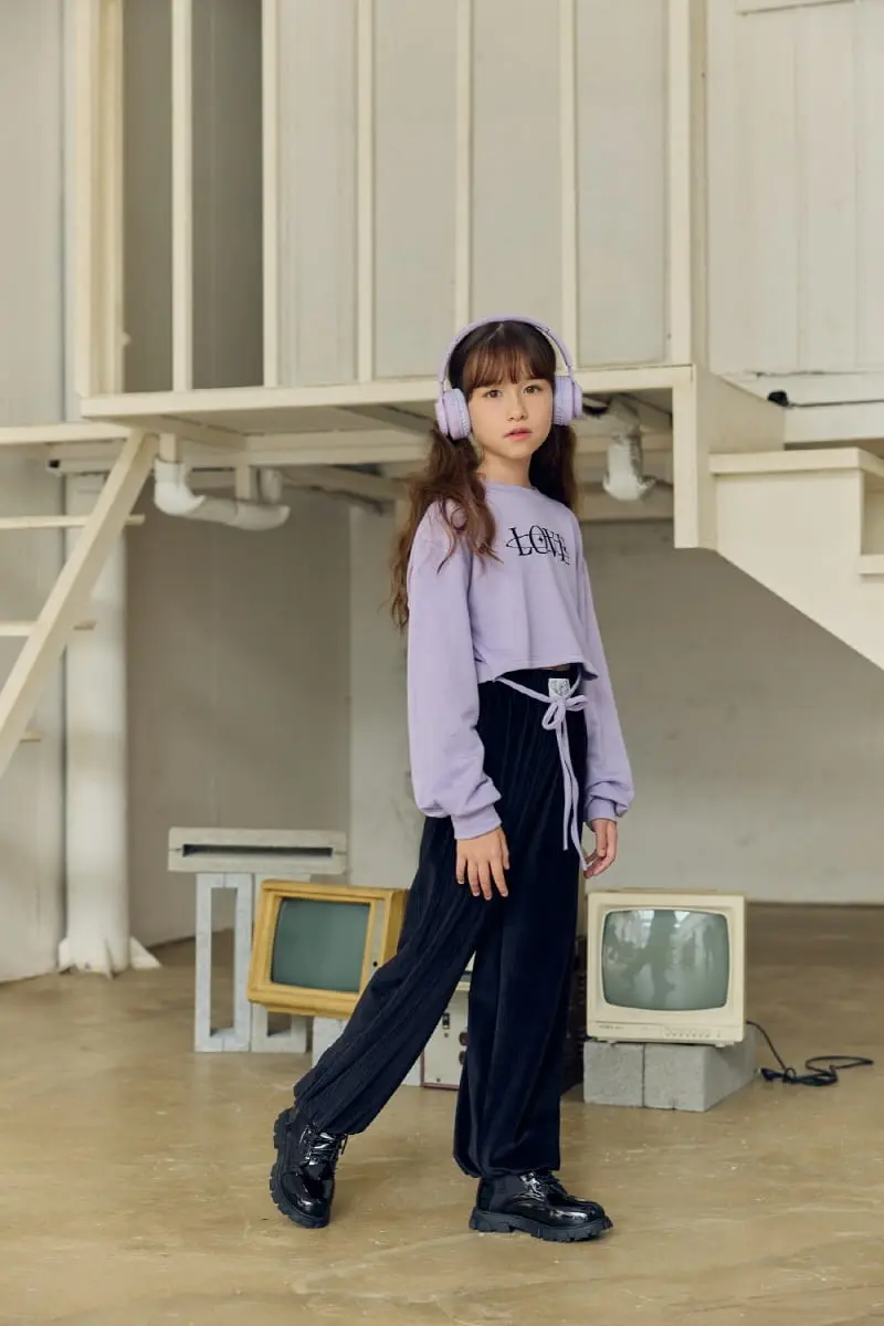 Lilas - Korean Children Fashion - #childrensboutique - Love Crop Tee - 9