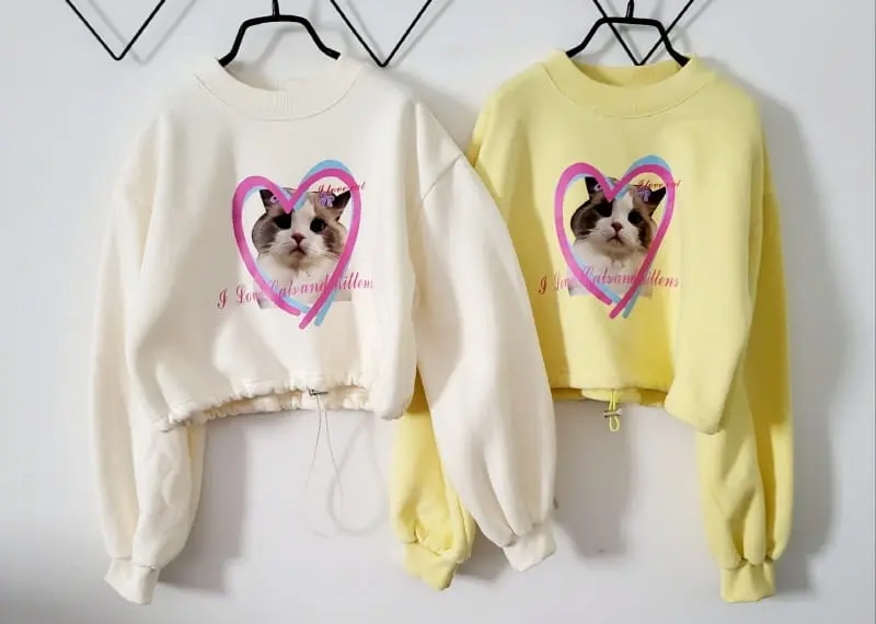 Lilas - Korean Children Fashion - #magicofchildhood - Hot Place Kitty Tee - 12
