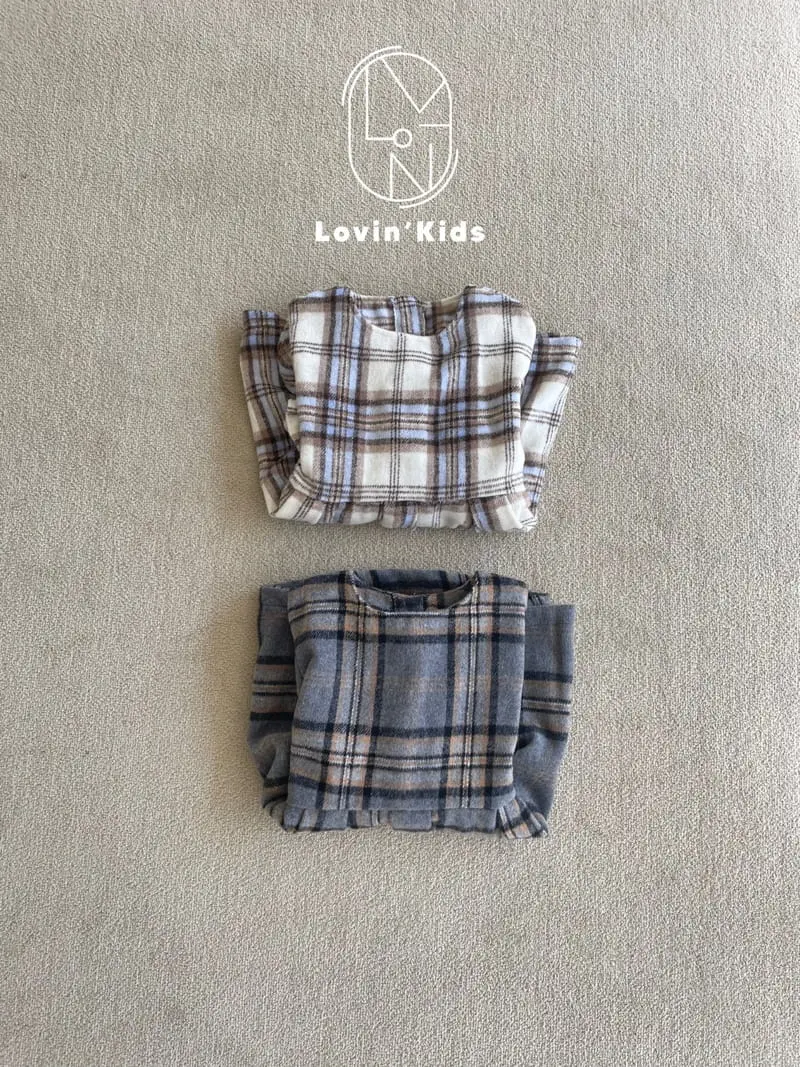 Lovin - Korean Children Fashion - #kidsstore - Merry Check One-piece