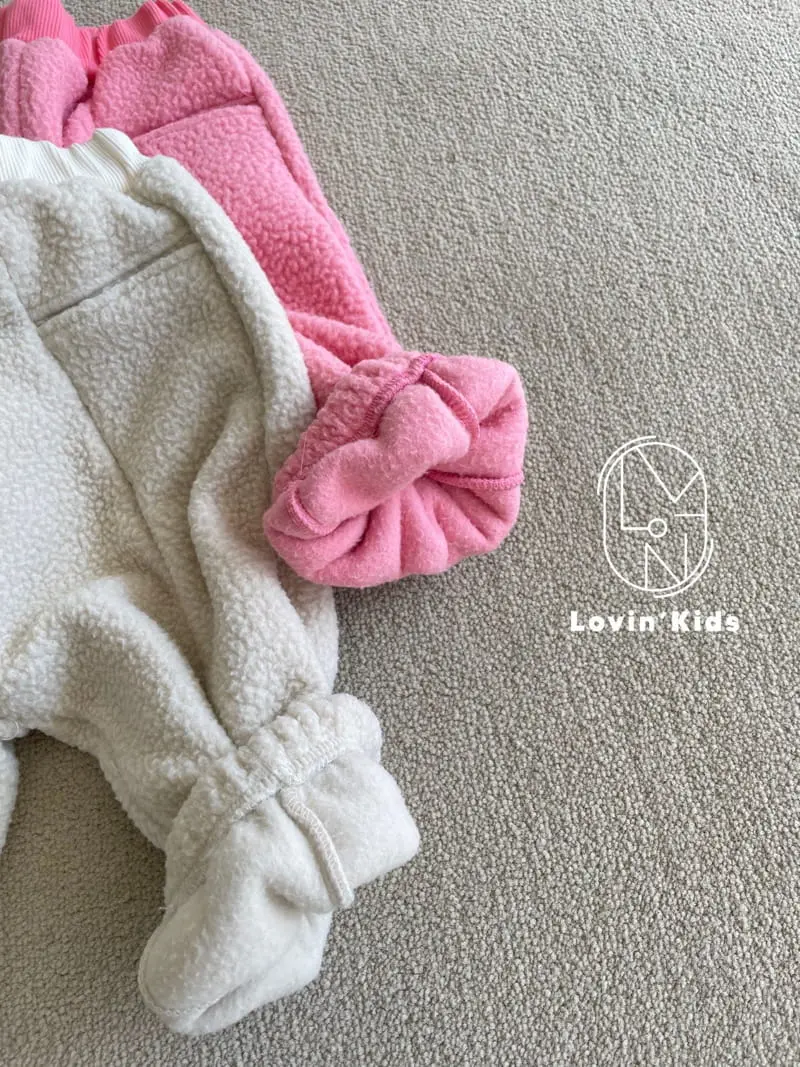 Lovin - Korean Children Fashion - #kidsstore - Fleece Slit Pants - 4