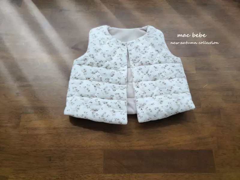 Mac - Korean Baby Fashion - #babyboutique - Cloud Quilting Reversible Vest - 5