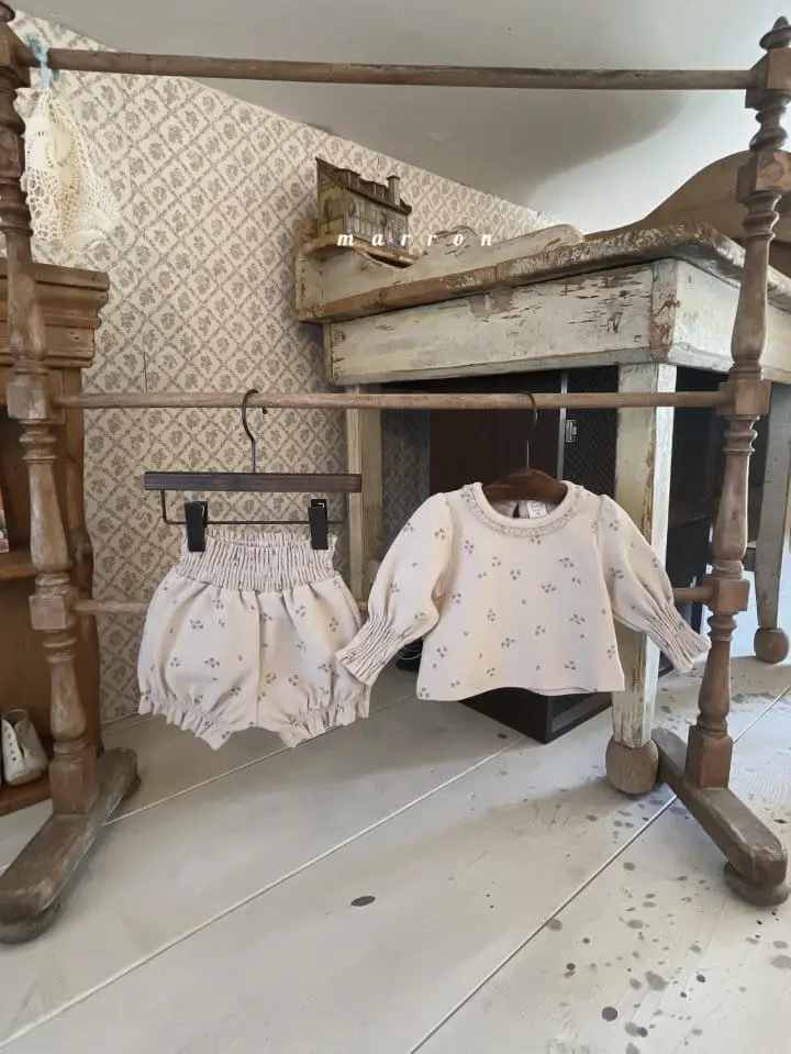 Marron Kid - Korean Baby Fashion - #babygirlfashion - Lolo Bebe Set - 12