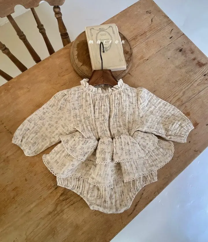 Marron Kid - Korean Baby Fashion - #babygirlfashion - Angelina Bodysuit - 11