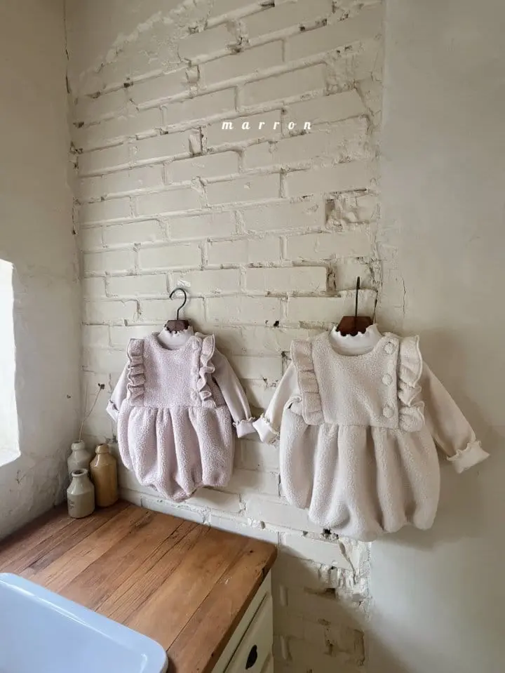 Marron Kid - Korean Baby Fashion - #babyootd - Cozy Bodysuit - 2