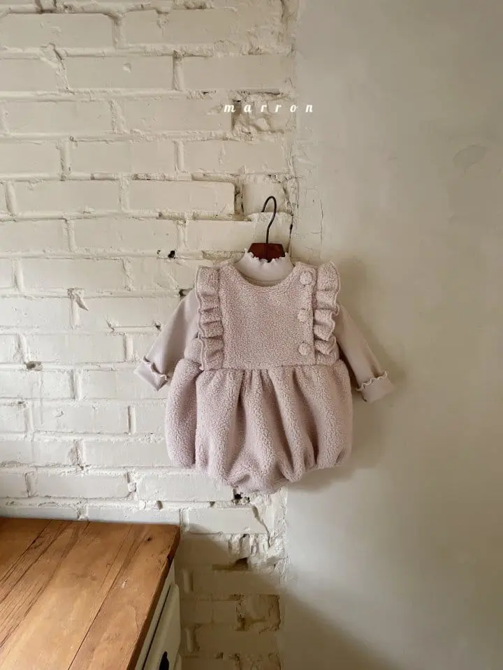 Marron Kid - Korean Baby Fashion - #babyoutfit - Cozy Bodysuit - 4