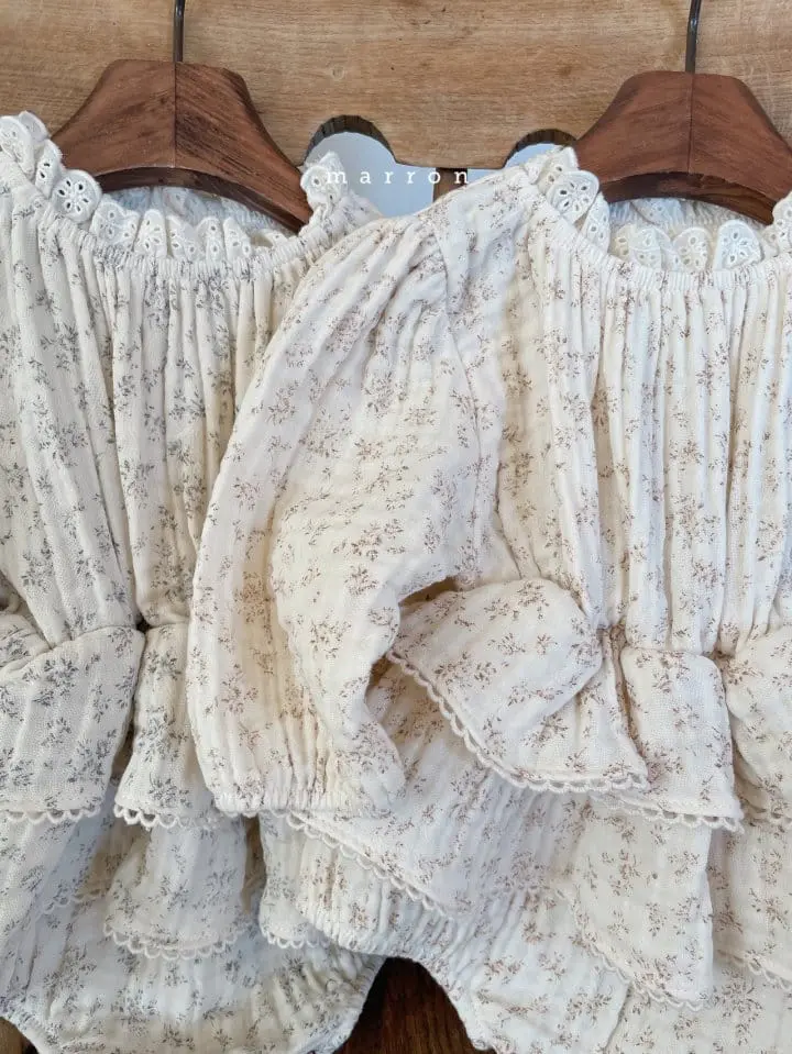 Marron Kid - Korean Baby Fashion - #babyoutfit - Angelina Bodysuit