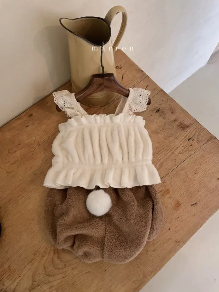 Marron Kid - Korean Baby Fashion - #babywear - Cozy Rabbit Bebe Set