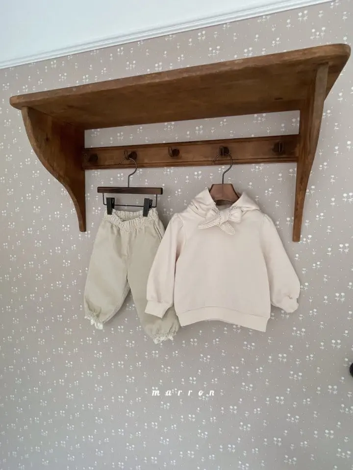 Marron Kid - Korean Children Fashion - #Kfashion4kids - Lace Hoody Tee - 8