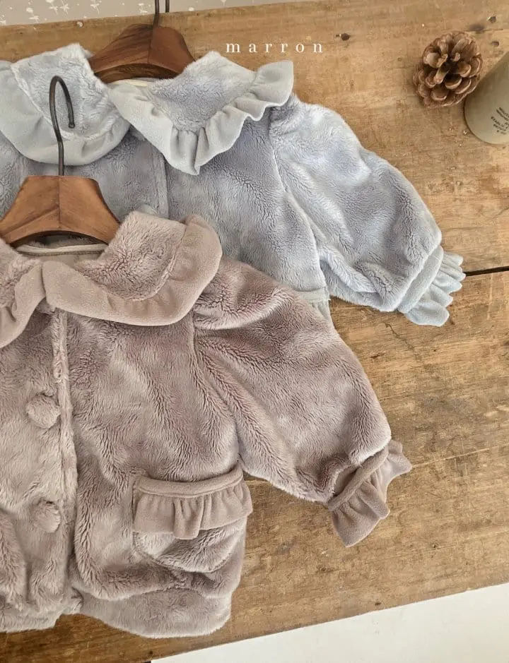 Marron Kid - Korean Children Fashion - #childofig - Love Pu Jacket - 7