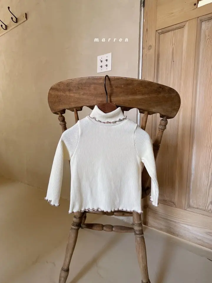 Marron Kid - Korean Children Fashion - #childofig - Rib Tee - 3