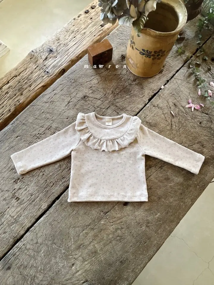 Marron Kid - Korean Children Fashion - #childofig - Berona Frill Tee - 3
