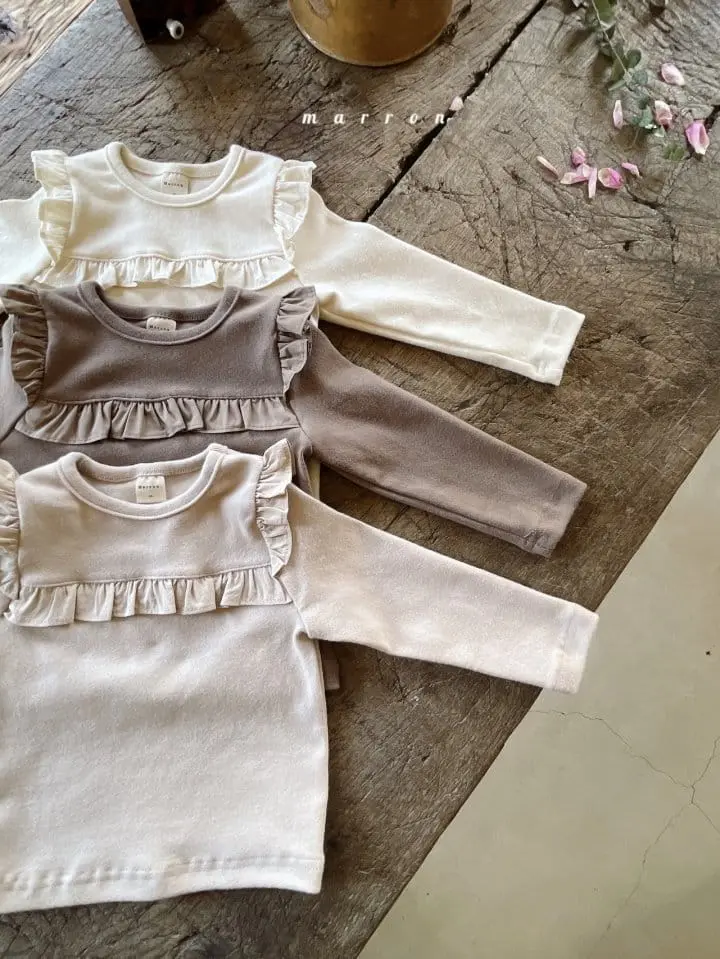 Marron Kid - Korean Children Fashion - #childofig - Lulu Fril Tee