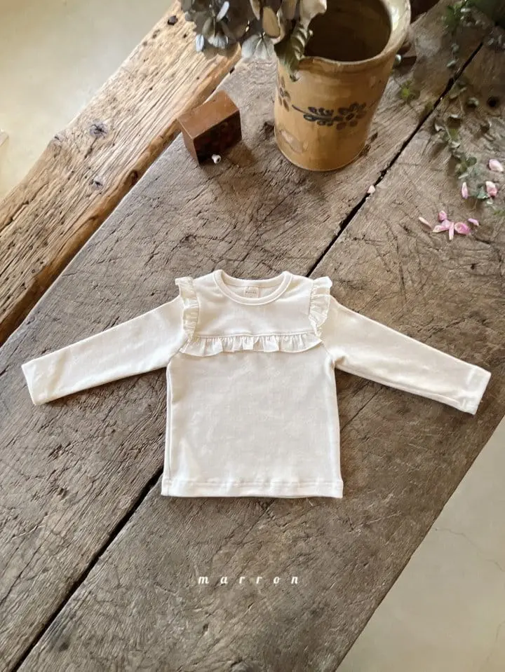 Marron Kid - Korean Children Fashion - #childofig - Lulu Fril Tee - 2