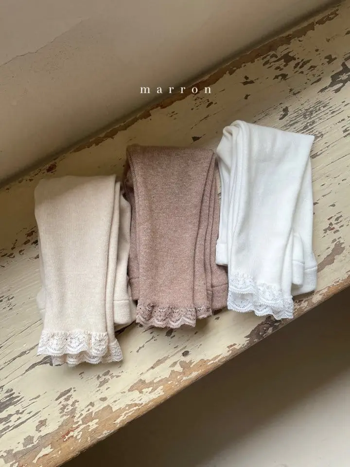 Marron Kid - Korean Children Fashion - #childofig - Loen Leggings - 10