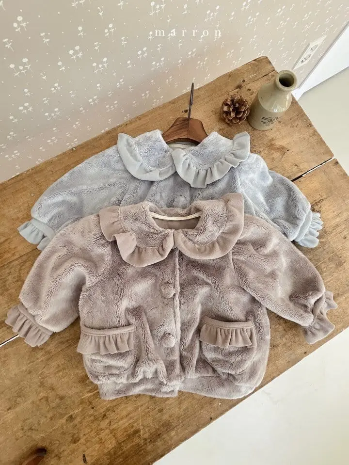 Marron Kid - Korean Children Fashion - #childrensboutique - Love Pu Jacket - 8