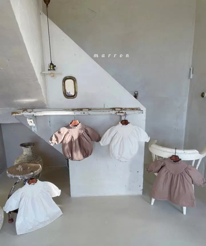 Marron Kid - Korean Children Fashion - #childrensboutique - Berry One-piece - 3