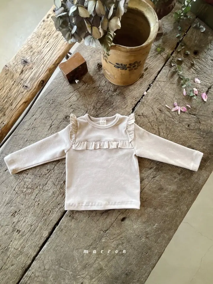 Marron Kid - Korean Children Fashion - #childrensboutique - Lulu Fril Tee - 3
