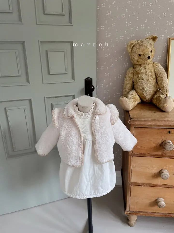 Marron Kid - Korean Children Fashion - #childrensboutique - Berry One-piece - 4