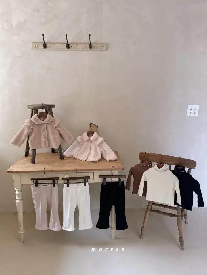 Marron Kid - Korean Children Fashion - #designkidswear - Rib Tee - 6