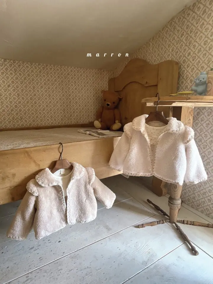 Marron Kid - Korean Children Fashion - #designkidswear - Berona Frill Tee - 5
