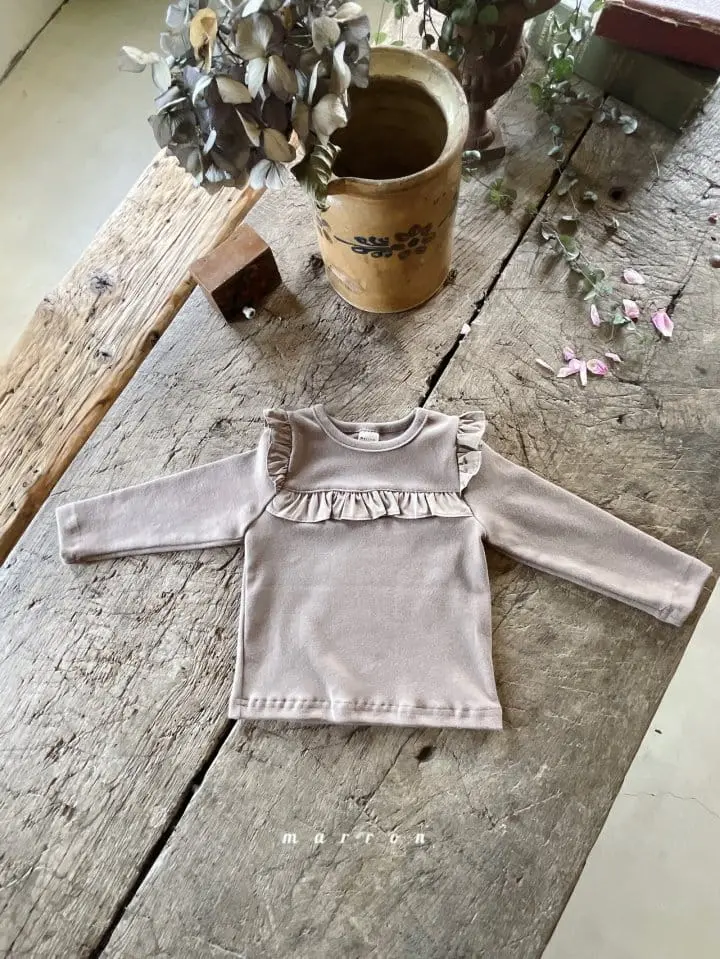Marron Kid - Korean Children Fashion - #childrensboutique - Lulu Fril Tee - 4