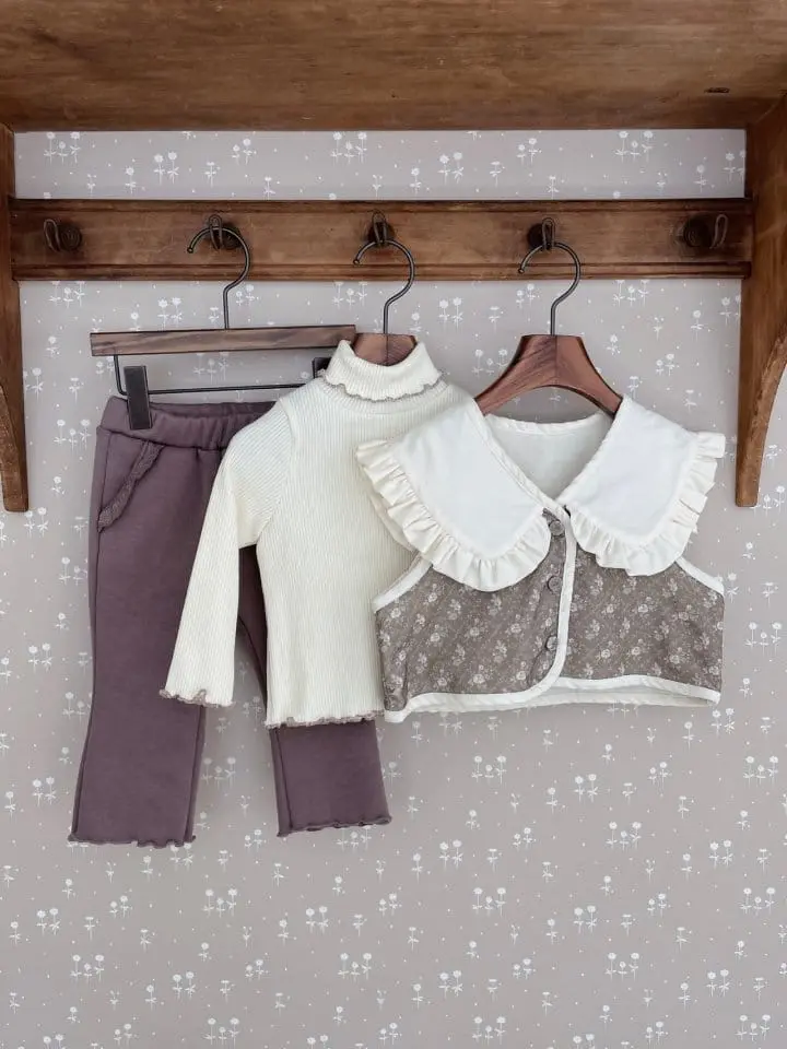 Marron Kid - Korean Children Fashion - #discoveringself - Rib Tee - 7